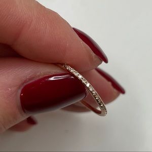 Pageo 14K rose gold and pave diamond ring